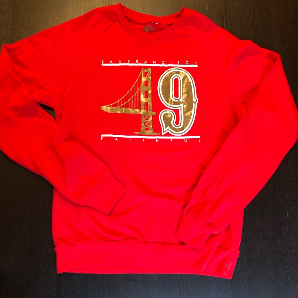 “San Francisco Faithful” 49ers Red Sweatshirt